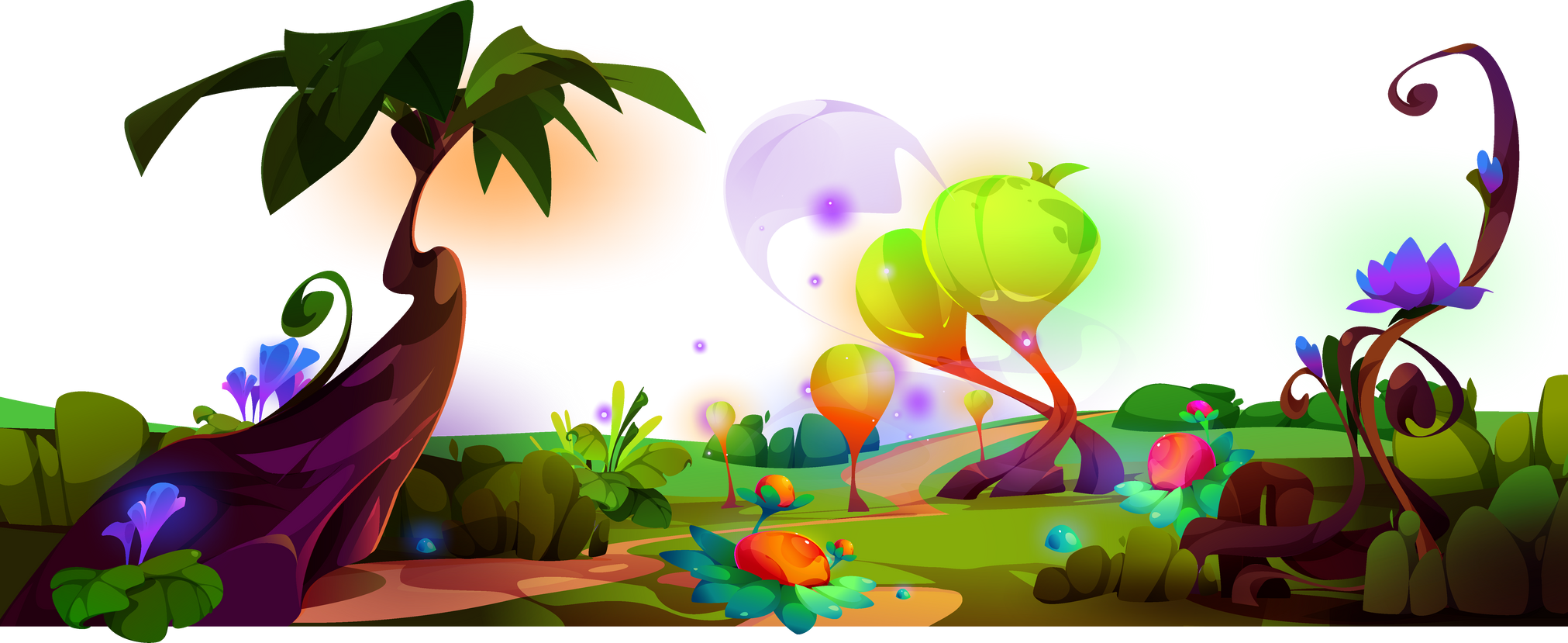 Fantasy Alien Forest Landscape