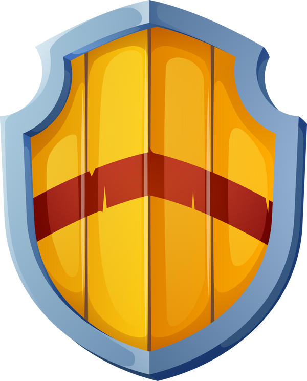 set of game shields cartoon fantasy medieval armor 2 9